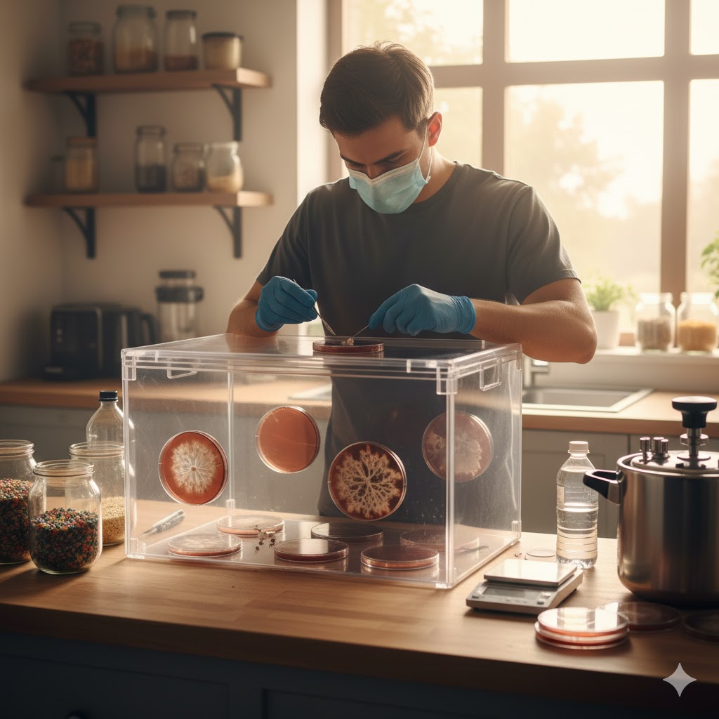 תרבית פטריות על אגר – מדריך פרקטי לגידול ביתי